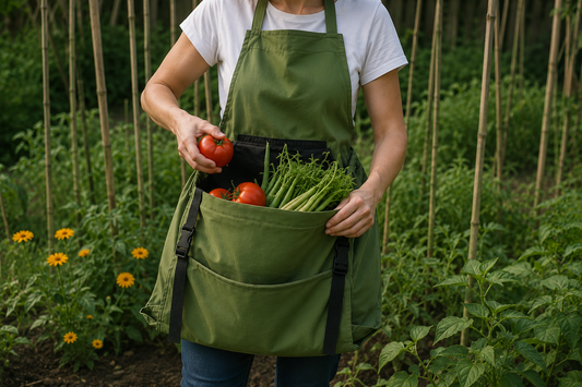 Pourquoi les jardiniers adoptent de plus en plus les tabliers de récolte ?