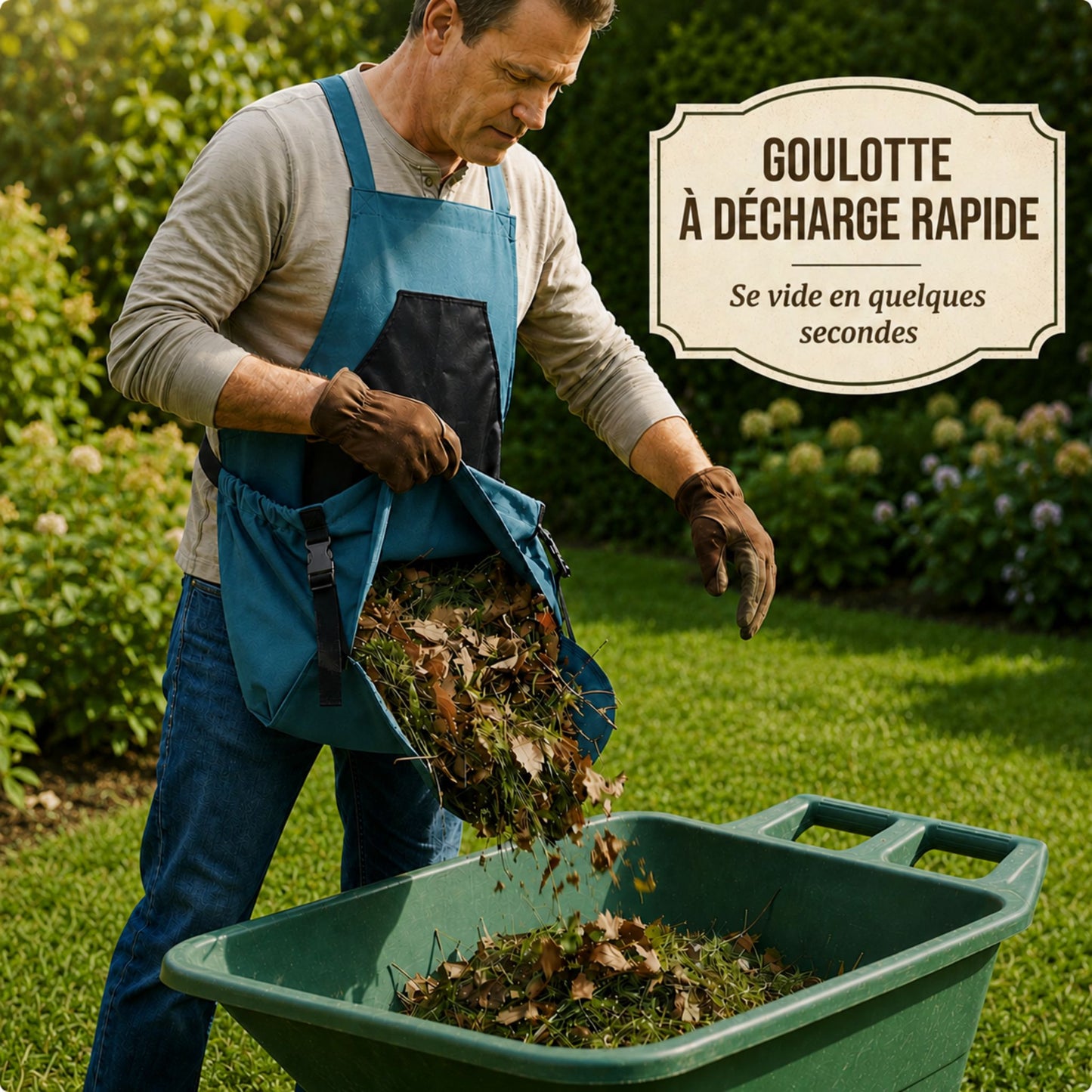 Auzardin - Tablier de jardinage Express